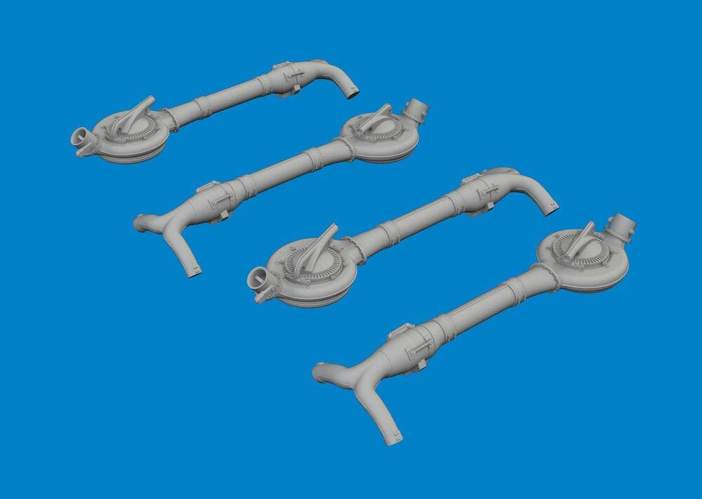 B-24d - Turbochargers - Print [Hobbyboss]