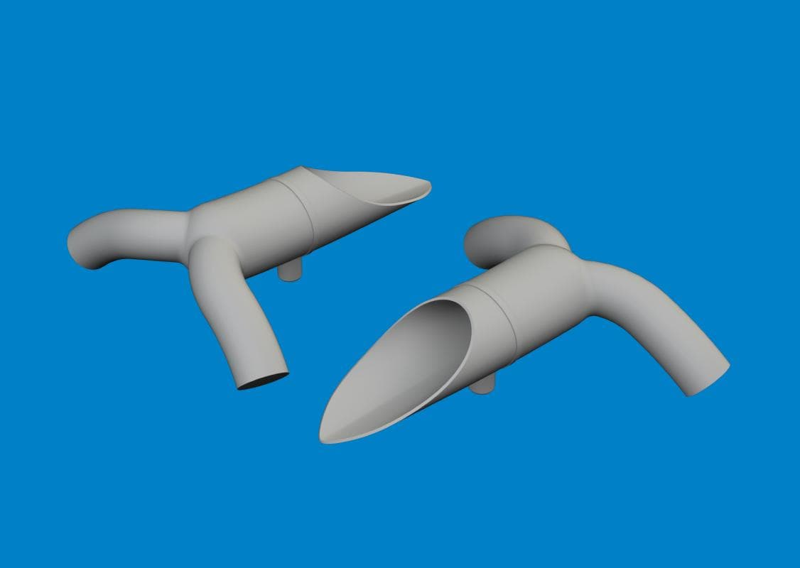 Db-7b Boston Iii - Exhausts - Print [Hkm]