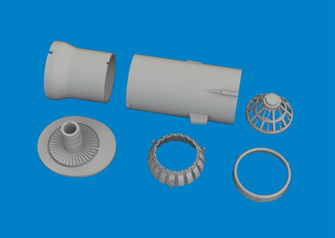 Mig-21f - Exhaust Nozzle - Print [Eduard]