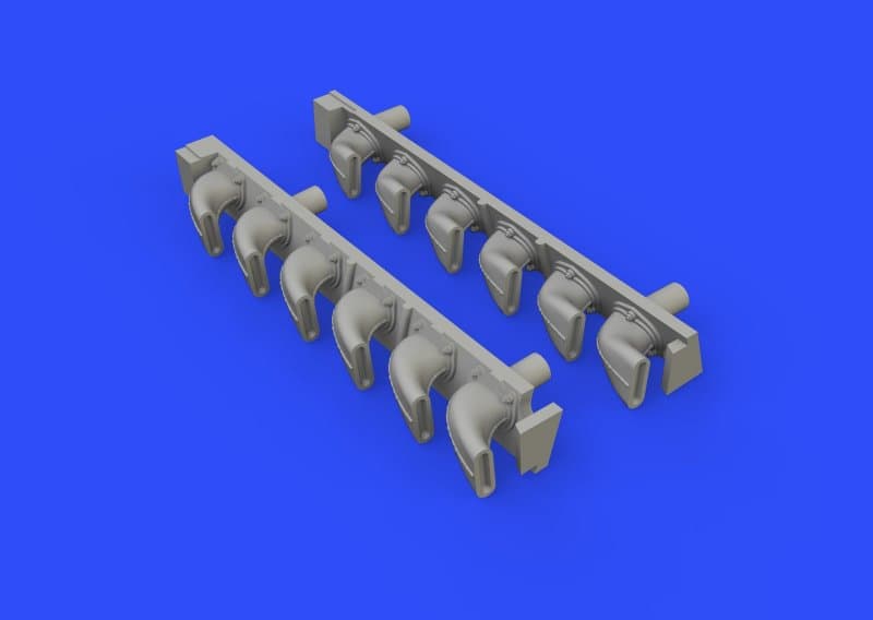 Messerschmitt Bf 109 G-6 - Exhaust Stacks [Tamiya]