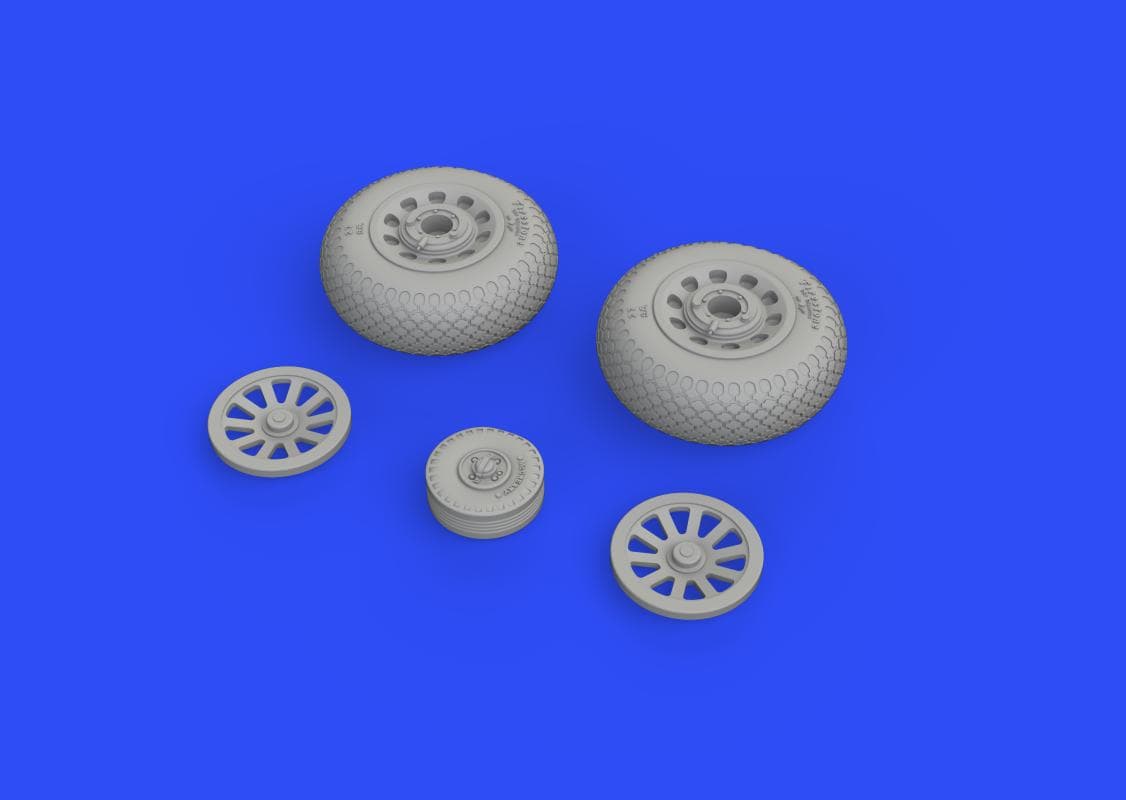 P-51d - Wheels Cross Tread [Eduard]