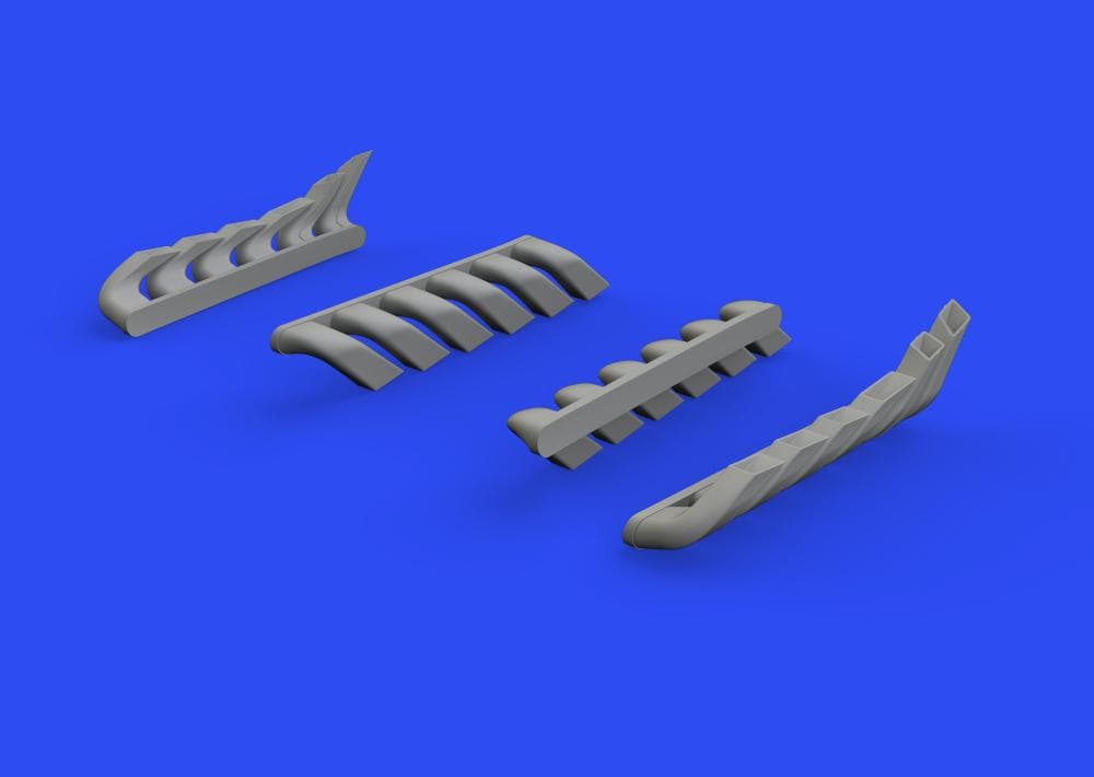 Messerschmitt Bf 110c/D/E - Exhaust Stacks [Eduard]