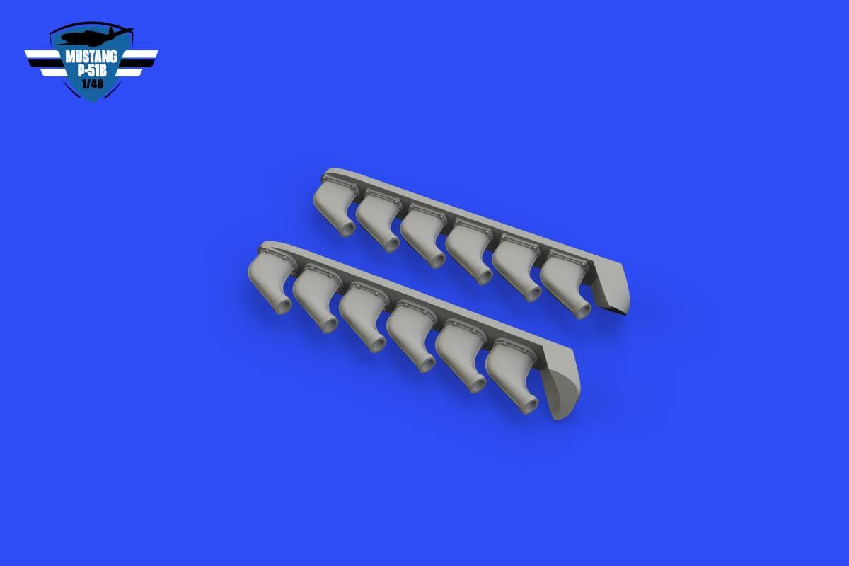 P-51b/C - Exhaust Stacks  [Eduard]