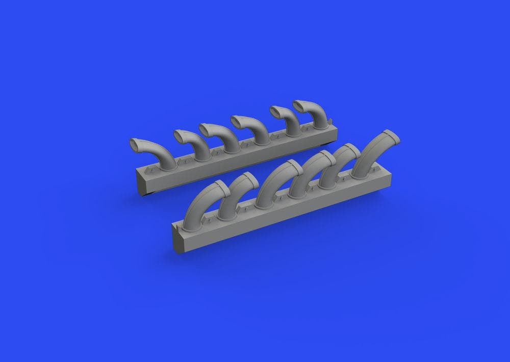 Focke Wulf Fw 190d - Exhaust Stacks - Print [Ibg]