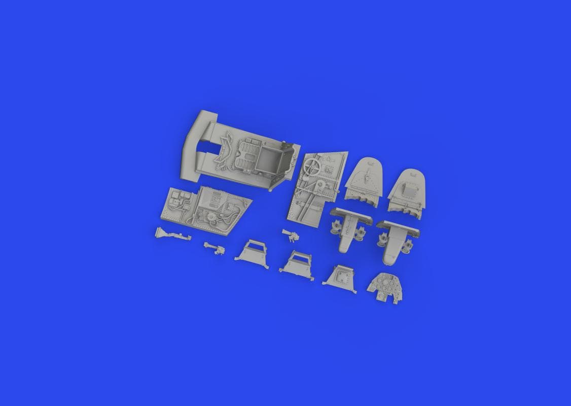 Messerschmitt Bf 109 G-5/G-6 - Cockpit - Print [Eduard]