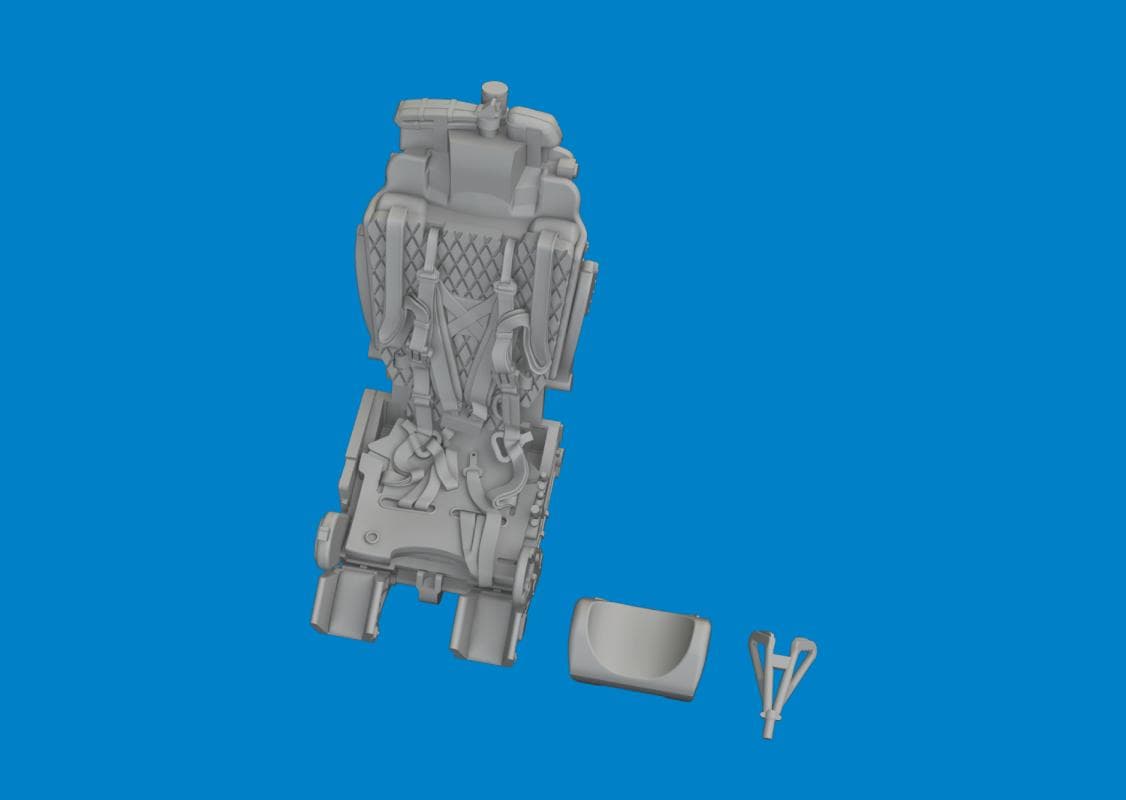 Mig-21 - Seat W/ Integral Belts - Print [Eduard]