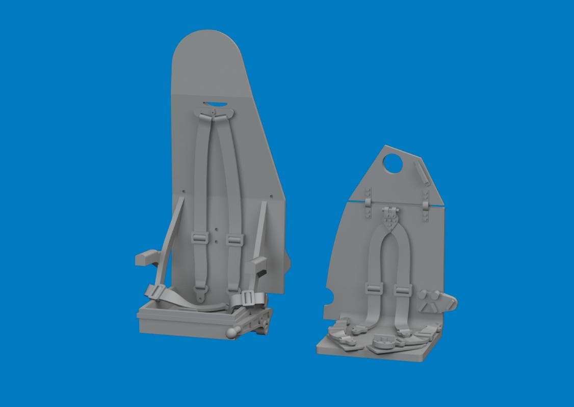 Mosquito - Seats W/ Integral Belts - Print [Special Hobby]
