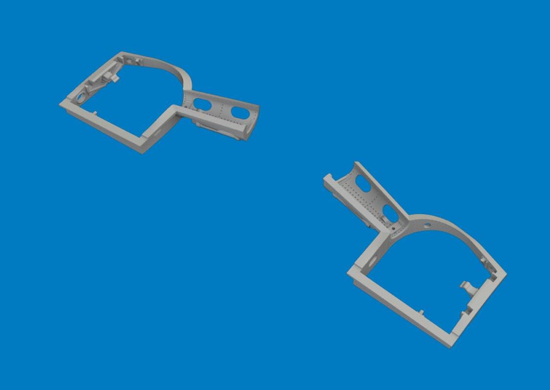 Bf 109k-4 - Wheel Bays - Print [Eduard]