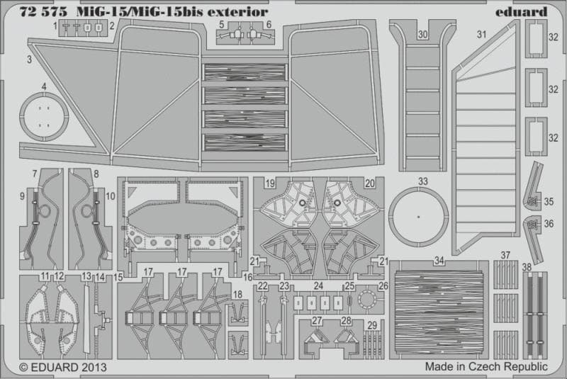 Mig-15/Mig-15bis - Exterior [Eduard]