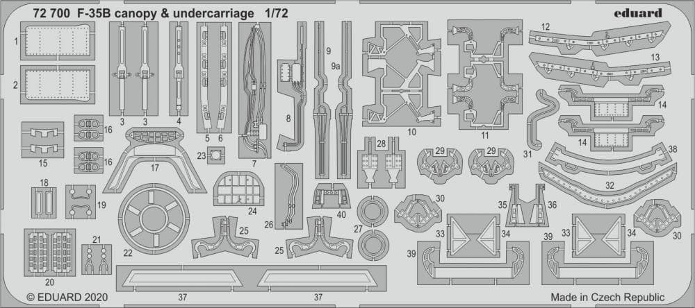 F-35b Lightning Ii - Canopy & Undercarriage [Italeri]