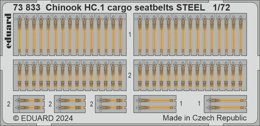 Chinook Hc.1 - Cargo Seatbelts - Steel [Airifx]