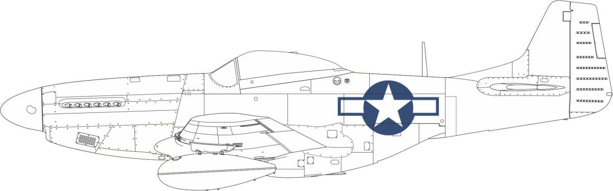 P-51d - Us National Insignia