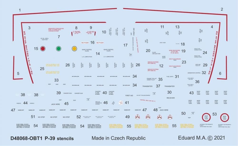 P-39 - Stencils [Eduard]