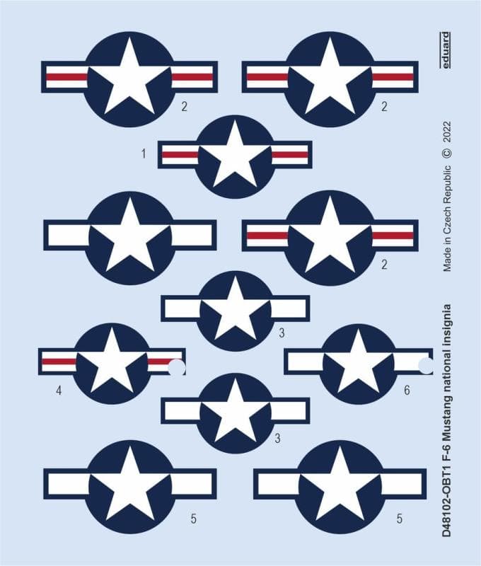 F-6 Mustang - National Insignia [Eduard]