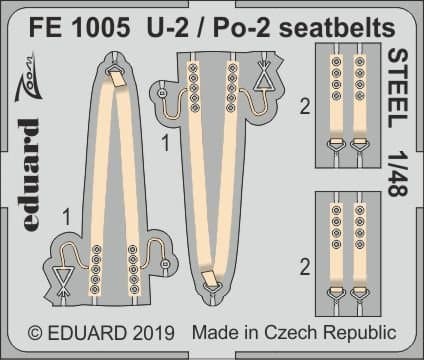U-2 / Po-2 - Seatbelts Steel [Icm]