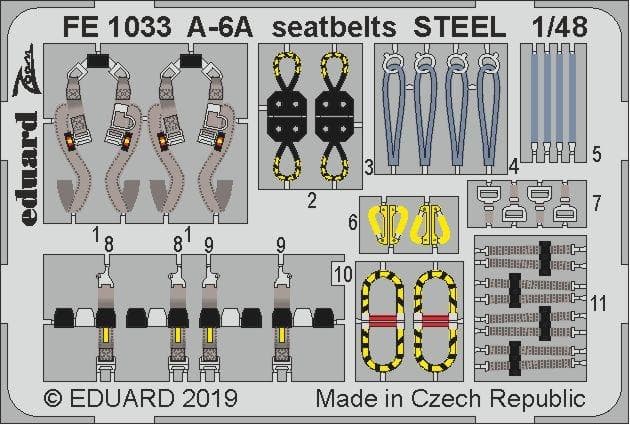 A-6a - Seatbelts Steel [Hobbyboss]