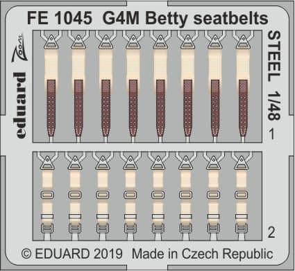 G4m Betty - Seatbelts Steel [Tamiya]