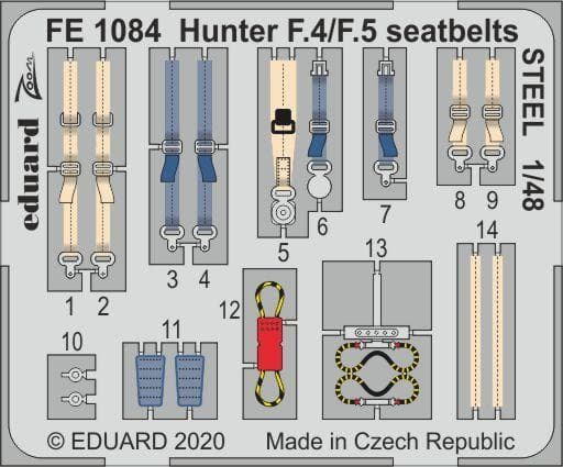 Hunter F.4/F.5 - Seatbelts Steel [Airfix]