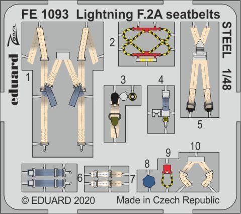 Lightning F.2a - Seatbelts Steel [Airfix]