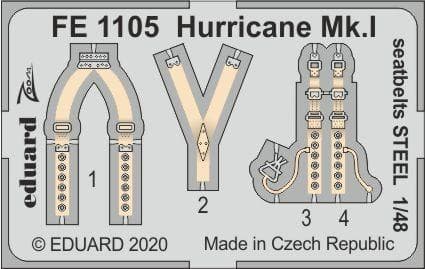 Hurricane Mk.I - Seatbelts Steel [Airfix]