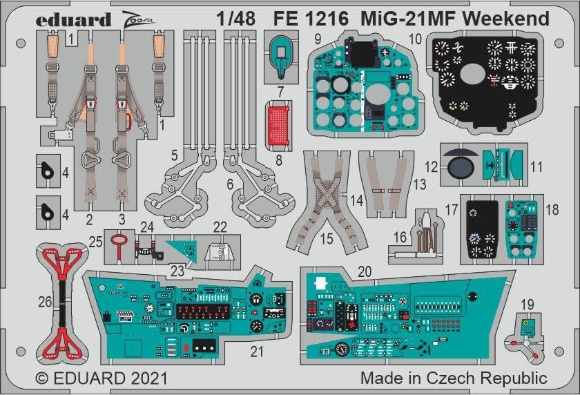 Mig-21mf Weekend [Eduard]