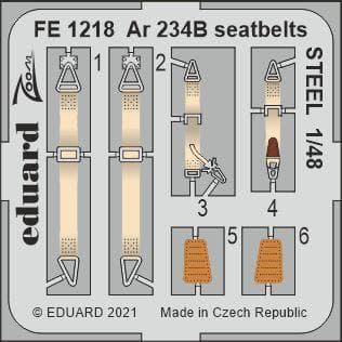 Arado Ar 234b - Seatbelts Steel [Hobby 2000]