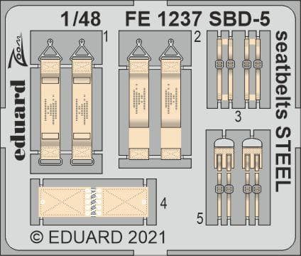Sbd-5 Dauntless - Seatbelts Steel [Revell]