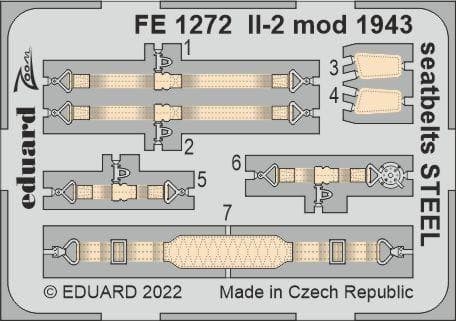 Il-2 Mod. 1943 - Seatbelts Steel [Zvezda]
