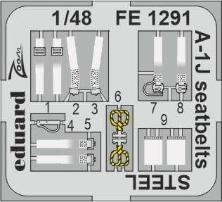 A-1j - Seatbelts Steel [Tamiya]