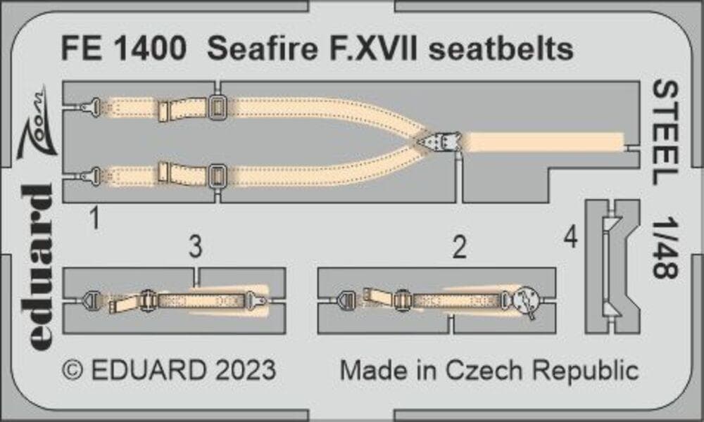 Seafire F.Xvii - Seatbelts Steel [Airfix]