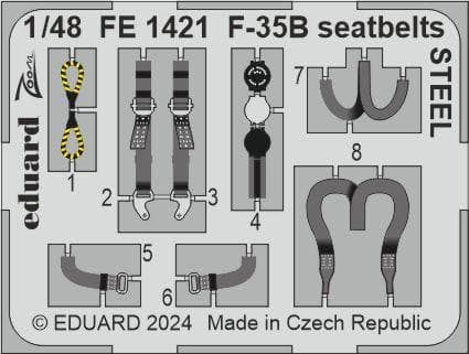 F-35b - Seatbelts - Steel [Tamiya]