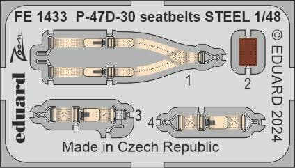 P-47d-30 - Seatbelts - Steel [Miniart]