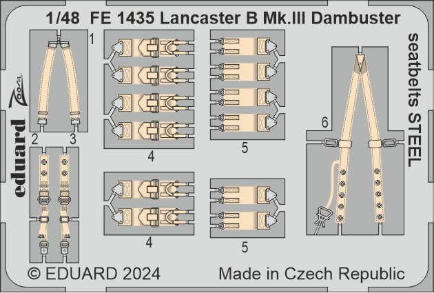 Lancaster B Mk.Iii Dambuster - Seatbelts - Steel [Hkm]