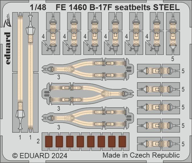 B-17f - Seatbelts - Steel [Eduard]