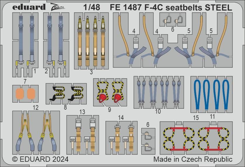 F-4c - Seatbelts - Steel [Hobby 2000]