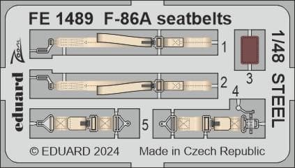 F-86a - Seatbelts - Steel  [Clear Prop]