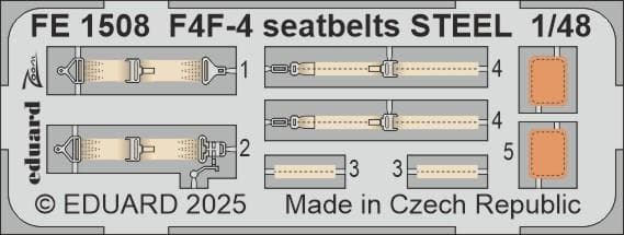 F4f-4 - Seatbelts - Steel [Academy]