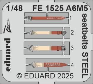 A6m5 - Seatbelts - Steel [Eduard]
