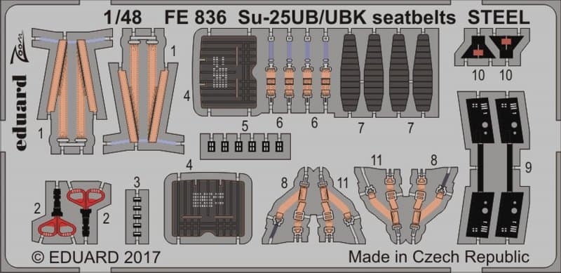 Su-25ub/Ubk - Seatbelts Steel [Smer]
