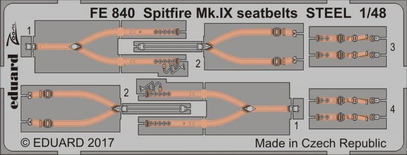 Spitfire Mk.Ix - Seatbelts Steel [Eduard]