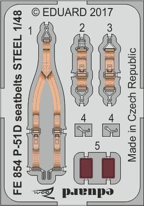North American P-51-D Mustang - Seatbelts Steel [Airfix]
