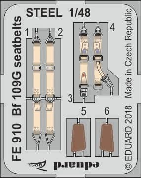 Messerschmitt Bf 109 G-2 - Seatbelts Steel [Eduard]