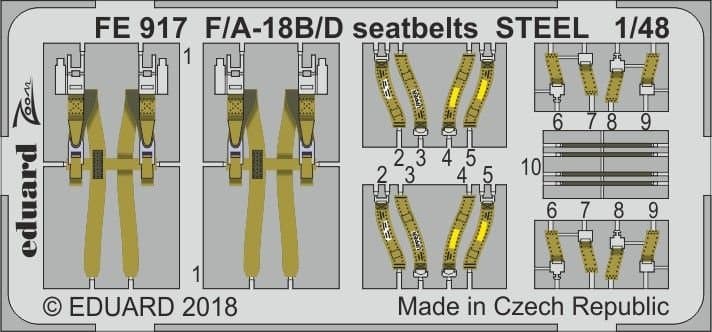 F/A-18b/D - Seatbelts Steel [Kinetic]