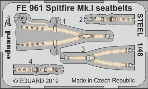 Spitfire Mk.I - Seatbelts Steel [Tamiya]
