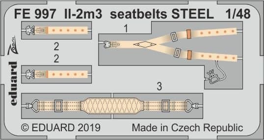 Ii-2m3 - Seatbelts Steel [Tamiya]
