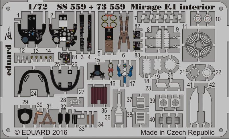 Mirage F.1 - Interior [Special Hobby]