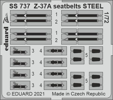 Z-37a - Seatbelts Steel [Eduard]