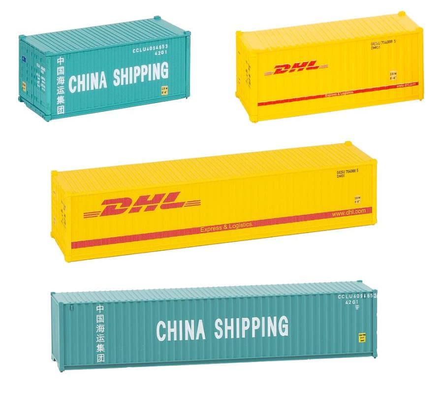20’ Container Und 40’ Container, 4er-Set