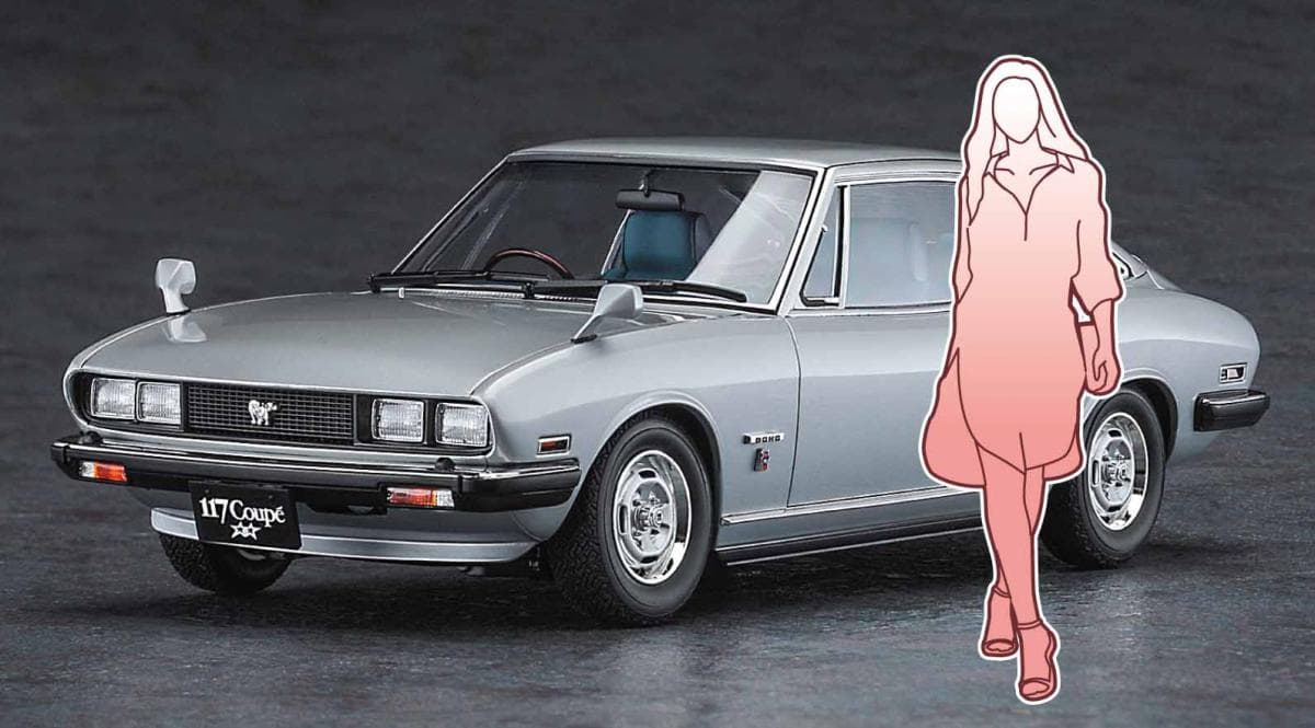 Isuzu 117 Coupe Mit Figur