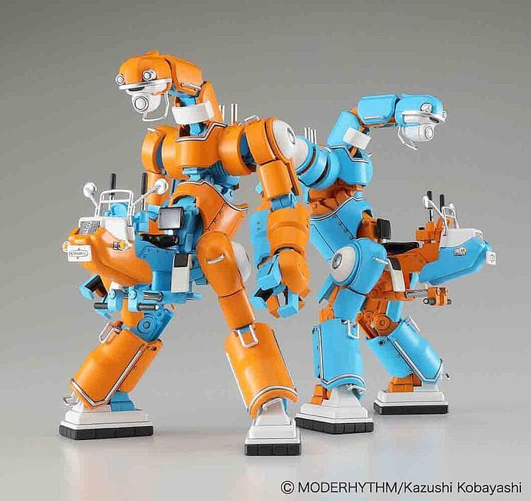 Mechatrochubu 1 & 2 - Orange Und Himmelblau [2 Bausätze]